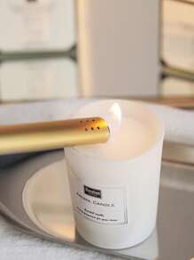 1pc Plant Wax Aromatherapy Candle Smokeless And Odorless Indoor Candle Aromatherapy Glass Cup Romantic Aromatherapy Candle,Room Decor,Gifts Birthday Graduation