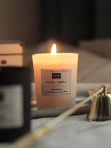 1pc Plant Wax Aromatherapy Candle Smokeless And Odorless Indoor Candle Aromatherapy Glass Cup Romantic Aromatherapy Candle,Room Decor,Gifts Birthday Graduation