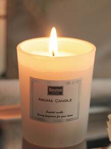 1pc Plant Wax Aromatherapy Candle Smokeless And Odorless Indoor Candle Aromatherapy Glass Cup Romantic Aromatherapy Candle,Room Decor,Gifts Birthday Graduation