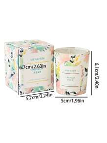 1pc Plant Wax Aromatherapy Candle Smokeless And Odorless Indoor Candle Aromatherapy Glass Cup Romantic Aromatherapy Candle,Room Decor,Gifts Birthday Graduation