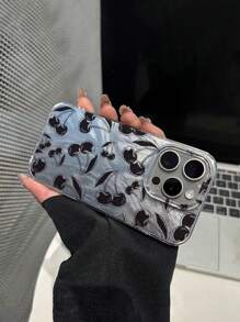 1 carcasă de telefon minimalistă, lucioasă, anti-cădere, cu model cireșe, compatibilă cu X, XR, XS Max, 11, 12, 13, 13 Pro, 13 Pro Max, 14 Pro Max, 15, 15 Pro, 15 Plus, 15 Pro Max, 16, 16 Pro, 16 Plus, 16 Pro Max, 17, 17 Air, 17 Pro, 17 Pro Max, compatibilă cu Samsung