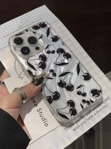 1 carcasă de telefon minimalistă, lucioasă, anti-cădere, cu model cireșe, compatibilă cu X, XR, XS Max, 11, 12, 13, 13 Pro, 13 Pro Max, 14 Pro Max, 15, 15 Pro, 15 Plus, 15 Pro Max, 16, 16 Pro, 16 Plus, 16 Pro Max, 17, 17 Air, 17 Pro, 17 Pro Max, compatibilă cu Samsung