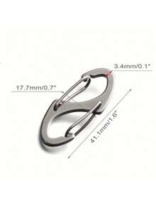 Bộ khóa kéo ba lô 2/4/6 chiếc, Kẹp khóa kéo chống trộm, Móc khóa kim loại đa năng Carabiner chữ S, Khóa kéo dễ kéo, Mặt dây chuyền móc chìa khóa chống thất lạc, Khóa kim loại di động hình chữ S để cắm trại và đi bộ đường dài ngoài trời, Phụ kiện DIY thủ công cho phụ nữ - Nhiều màu - Xem 6