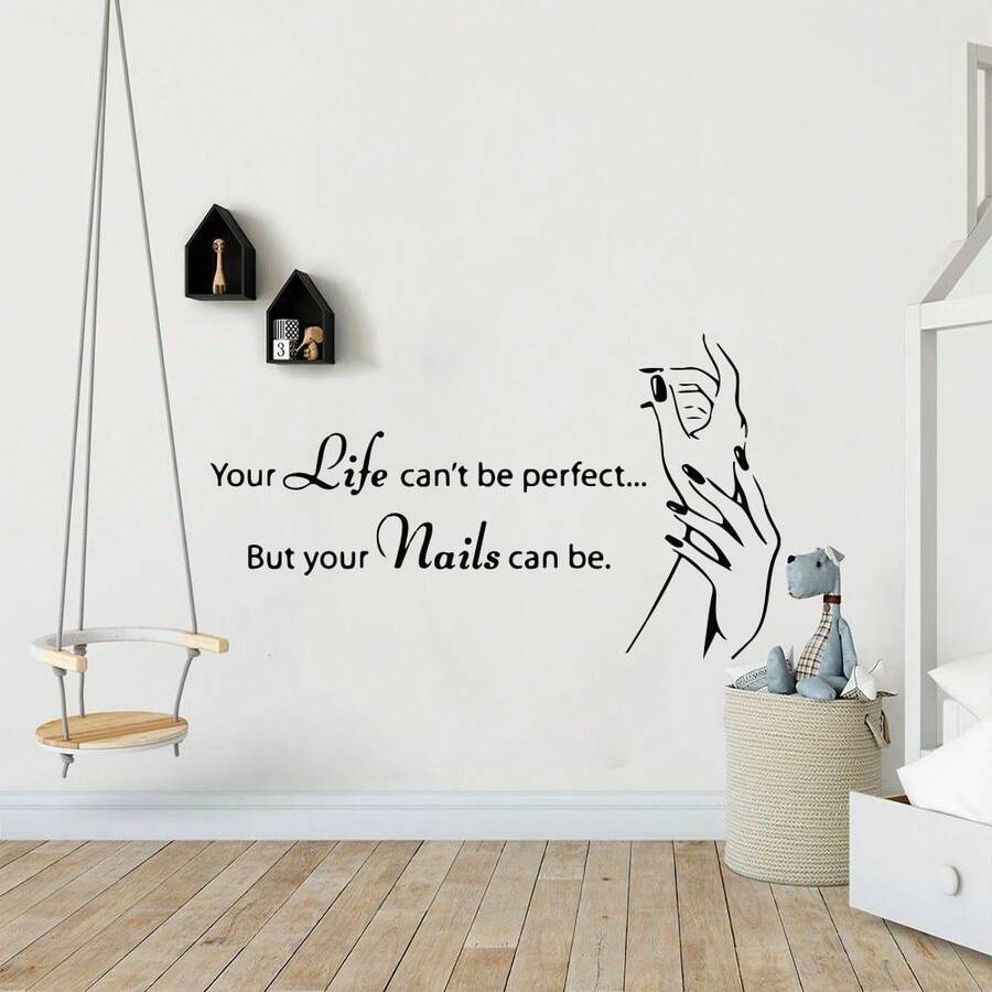 Beauty Nail Salon Quotes Sentences Art Vinyl Wall Stickers For