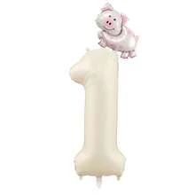 1 bộ bóng bay nhiều màu sắc hình xe hơi hoạt hình mini, động vật, số 40 inch và 32 inch, bao gồm vịt, ếch, lợn, gấu trúc, bò, xe cứu hỏa, v.v., dùng để trang trí tiệc, sinh nhật, ngày lễ, giáng sinh - Nhiều màu - Xem 55