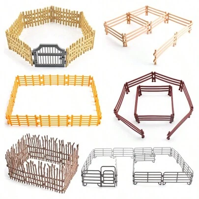 Realistic Farm & Ranch Fencing Decoration Playset Model Toy