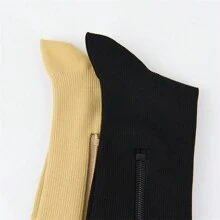 Calcetines de compresión de 20-30 mmHg con cobre - Calcetines de compresión para mujeres con soporte para pantorrillas anchas, compresión gradual para correr y actividades atléticas - Multicolor - Ver 7