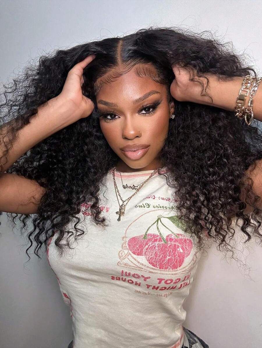 250% Density 40 Inch Glueless Wigs Human Hair Pre Plucked Pre Cut 13x4 HD Lace Human Hair Wigs For Women Upgraded No Glue Deep Wave Lace Front Wigs Human Hair