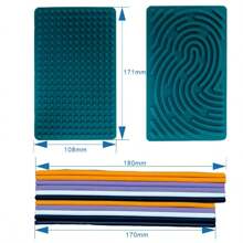 Tablero de actividad sensorial Puzzle infantil Tablero de actividad sensorial de silicona Juguete antiestrés (Algunos accesorios vienen en colores y estilos aleatorios)