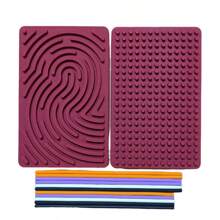 Tablero de actividad sensorial Puzzle infantil Tablero de actividad sensorial de silicona Juguete antiestrés (Algunos accesorios vienen en colores y estilos aleatorios)