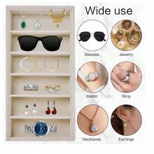 Samt Sonnenbrillenetui - Mehrzweckaufbewahrungsfach für Brillen, Schmuckringe, Halsketten, Armbänder, Uhren für Damen und Herren