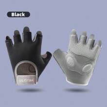 Fitness Half Finger Sports Gloves For Men And Women, Anti-Slip, Wear-Resistant, Shock-Absorbing Thickened Gloves For Pull-Up, Outdoor Climbing, Kettlebell, Barbell, Breathable And Anti-Callus