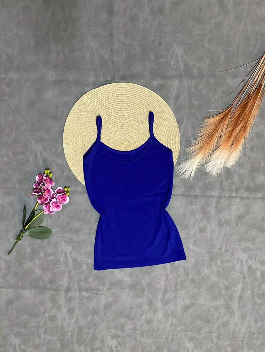 Tank Top For Children's Girls - Royal Blue - View 1