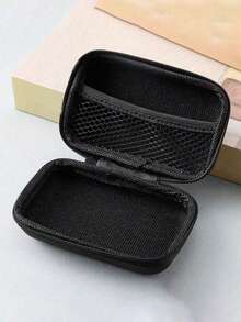 The Bow Accessory Storage Bag Can Hold Headphones, Data Cables, Cards, Playing Cards, And Portable Storage. There Are 4 Bow Colors To Choose From, Meeting Your Daily Storage Needs. Can Be Used For Travel, Work, School, And Dormitory Storage(Zipper Style Random) - Black - View 5