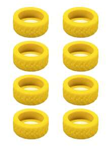 8 Pieces/Set Luggage Box Wheel Protection Cover Small Car Box Silent Wheel Cover Universal Noise Reduction Wheel Cover Travel Essentials Workout School Supplies Holiday Camping Holiday Essentials Vacation Accessories Bag For School School Accessories School Stuff