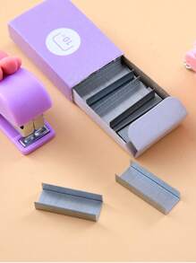 1pc Cute Cartoon Mini Stapler Portable Small Stapler With Keychain Student Office Prize Exquisite And Compact Back To School,Back To School,School Supplies