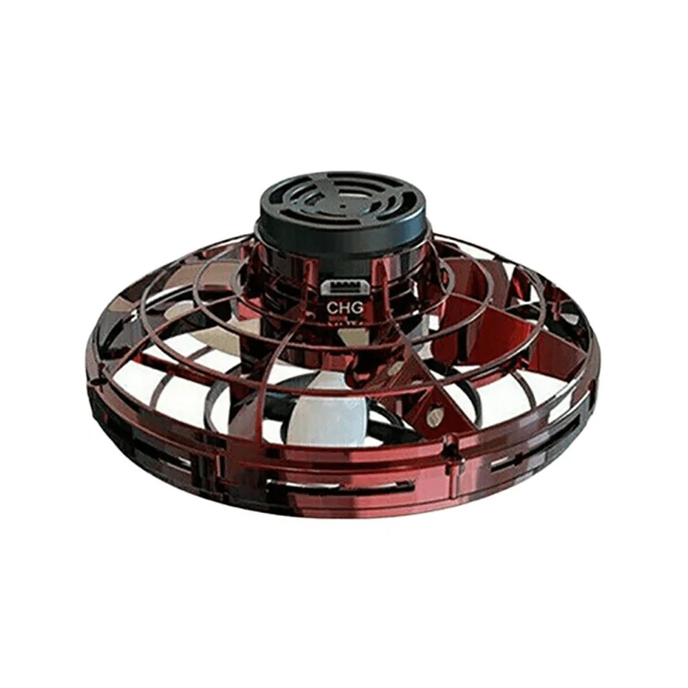 PRO Flying Fid/Get Spinner Toy Boomerang Mini UFO Drone Ball  Gifts Hover Orb - Red - View 1