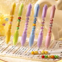 Bộ 2 bút bi có thể xóa được vui nhộn, đầu bút 0,5mm, đồ dùng văn phòng phẩm tự làm cho học sinh - Nhiều màu - Xem 1