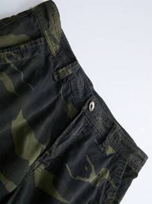 Men's Camo Cargo Short - CAMO GREEN - View 5