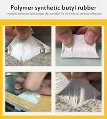 Super Strong Aluminum Foil Tape Butyl Seal Rubber Tape Waterproof Roof-Repair - Silver - View 8