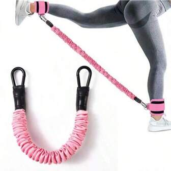 1 件/3 件脚踝阻力带，带袖口的健身脚踝带，用于腿部和臀部训练的阻力带，带健身带的脚踝绑带健身房配件