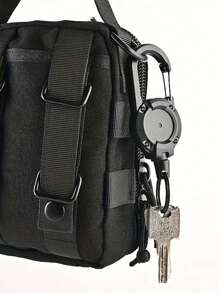 1 móc khóa dây thừng có thể thu vào có khóa dày, thích hợp cho túi chiến thuật và ba lô - Nhiều màu - Xem 3