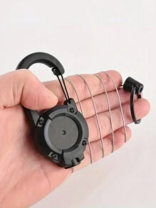 1 móc khóa dây thừng có thể thu vào có khóa dày, thích hợp cho túi chiến thuật và ba lô - Nhiều màu - Xem 7