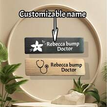 Personalized Name Badges, Magnetic Name Tag For Work, Name Plate Tag, Engraved Staff Badge, Staff ID Tags, Nurse Doctor Name Tag, Employee Gifts Back To School Winter Gift Ideas Boy Girl Valentine's Day - Multicolor - View 1