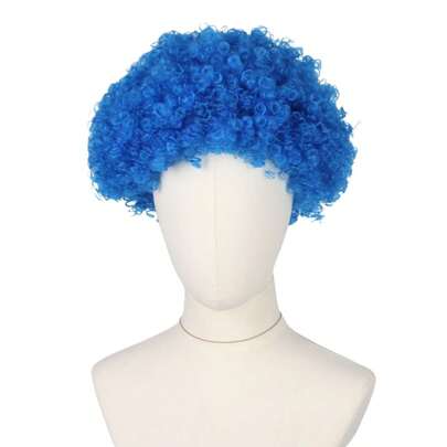 色彩缤纷蓬松爆炸头合成假发，适用于派对、节日、角色扮演、化装舞会，厂家直销（不含眼镜）