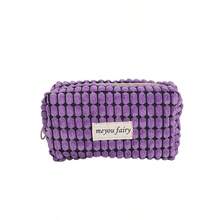 1 túi đựng đồ trang điểm hình chữ nhật, túi đựng đồ du lịch di động, dung tích lớn, hộp đựng bút chì đa năng cho học sinh - Nhiều màu - Xem 12