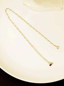 1PC Bạc Sterling 925 Mỏng Mắt Cá Chân Chuỗi Vòng Đeo Tay Vòng Chân Chuỗi Vòng Đeo Tay Có Thể Điều Chỉnh Vòng Chân Trang Sức Thanh Lịch Quà Tặng Cho Phụ Nữ & Trẻ Em Gái - vòng chân - Xem 4