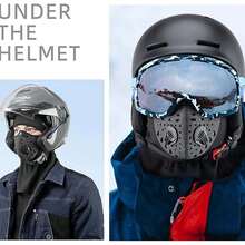 ROCKBROS rower męski i damski, motocykl, ciepłe nakrycie głowy narciarskie, zimowy wiatroszczelny, pyłoszczelny, ciepły sprzęt sportowy na świeżym powietrzu