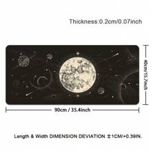 Super Large Art Star Moon Pad Mouse Pad Game Office Pad Mouse Pad Light Art Star Moon Game Room Accessories Table Pad Art Keyboard Pad