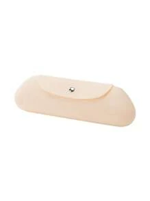 1 pieza Estuche de silicona para almacenar brochas de maquillaje, a prueba de polvo y agua, compacto y portátil para brochas de maquillaje, lápices de cejas, rímel y otros artículos de maquillaje - Bolsa de maquillaje, organizador de maquillaje, artículos escolares
