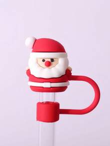 3/6 chiếc mũ tiệc theo chủ đề Giáng sinh hoạt hình dễ thương, vỏ ống hút bằng silicon, vỏ ống hút chống bụi, vỏ ống hút chống bụi, đồ trang trí ống hút hoạt hình dễ thương (không bao gồm ống hút) trang trí phòng tại nhà, nhà bếp, trang trí tiệc Giáng sinh, đồ dùng cho tiệc, đồ trang trí ngày lễ, trang trí bàn nhà hàng - Nhiều màu - Xem 12