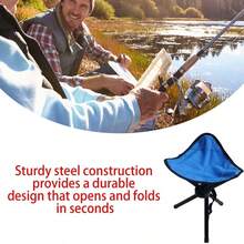 Outdoor Folding Chair Small Stool Barbecue Camping Picnic Fishing Beach Chair Portable Horse Stool