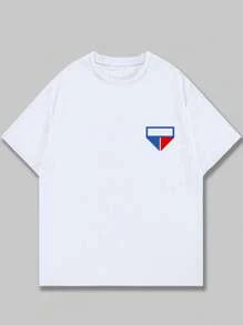 Football Team T-Shirt Unisex Blouse Fashion Short Sleeve Casual Comfort - 白色 - 查看 1