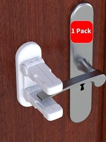 1 cái/2 cái Khóa cửa an toàn cho trẻ em, Khóa cửa và tay nắm chống trẻ em, Khóa tay nắm cửa trẻ em nâng cấp, Quà tặng trang trí phòng tắm cho gia đình - Nhiều màu - Xem 12