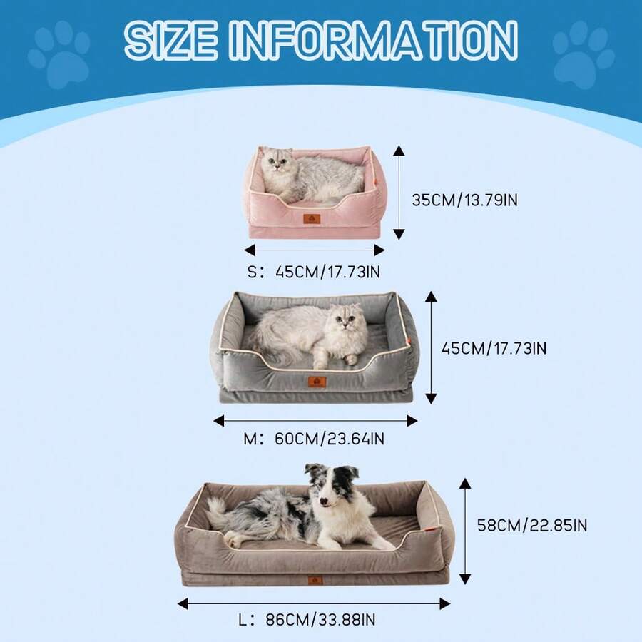 1pc Plush Cat Bed, 4Season Use Cat Bed, Pet Mat, Soft & Cozy Warm Pet