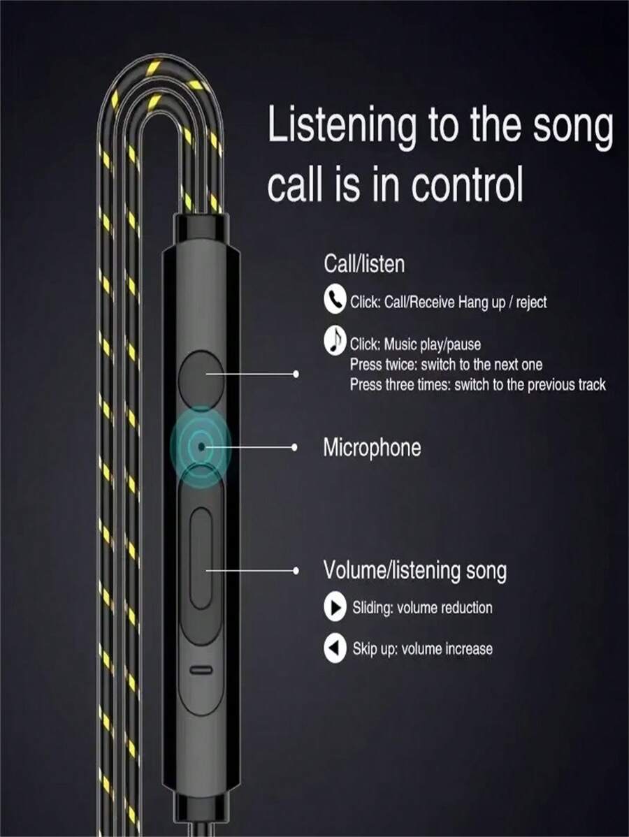 Explosive Double Moving Coil Headphones In Ear Subwoofer Cross Border