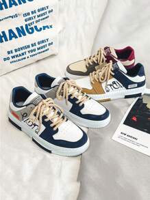 新季男士跑步鞋，缓震男士运动鞋，系带低帮运动鞋，适合青少年夏季休闲、户外运动、旅行、毕业礼物或生日配饰 - 多色 - 查看 4