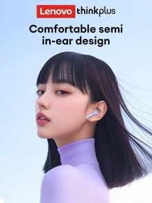 Lenovo 联想 LP2pro 蓝牙无线入耳式耳机，HiFi 音质，麦克风，适合游戏、音乐、运动、智能手机、电脑和平板电脑，电池续航时间长 - 藍色 - 查看 6