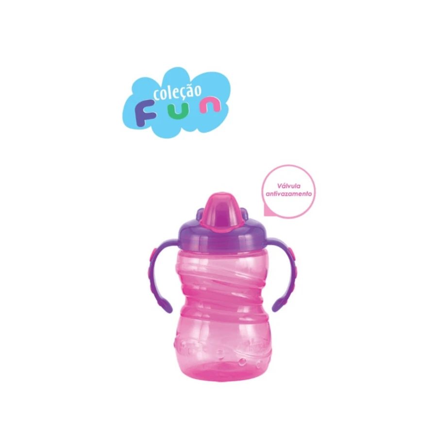 Kuka Mug With Handle Leak-Proof Silicone Valve 300ML - 淺粉色 - 查看 1