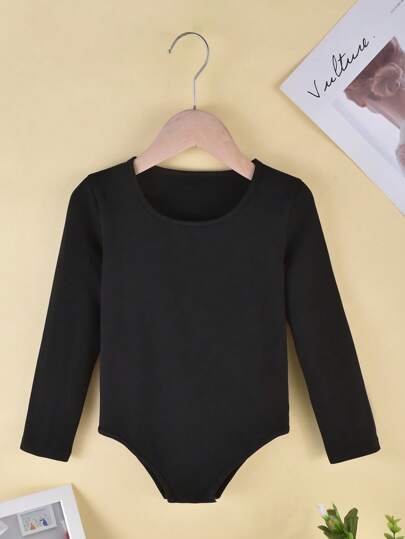 Tween Girl Round Neck Long Sleeve Jumpsuit