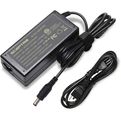 19V-3.42A AC Adapter 65W Power Cord 7.5mm X 5.0mm Male Universal Power Supply With US Plug, 65W AC/DC Converter UL/FCC Certified