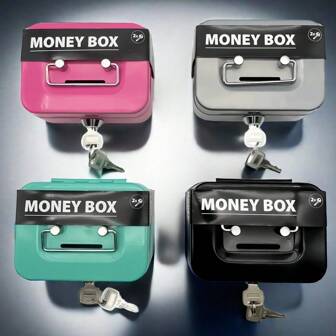 1PC Creative Portable Piggy Bank/Storage Box, Small Key Storage Box, Change Box, Collectible Storage Box That Can Be Locked