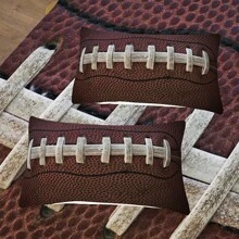 Sports Football Comforter Set Full Size For Boys,Brown Rugby Theme Bedding Set Twin/Full/Queen Size