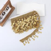 1 yard Frange à pompons perlés faits main, 7,5 cm de large, accessoire de costume pour représentation sur scène, décoration DIY, pendentif coloré - multicolore - Voir 4