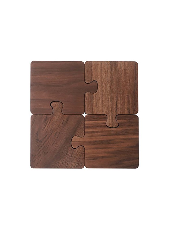 1pc(A) Or One Set(B) Wooden Puzzle Coasters For Drinks And Trivet For Hot Pots, Pan Pad Holder, Countertops, End Tables, Coffee