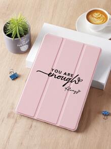 1 szt. Etui ochronne na tablet z wzorem angielskiego słowa, kompatybilne z iPadem 10,2", iPadem Pro 11" 2021/2020/10. generacji/Mini4/5/6, Samsung Galaxy Tab A8 10,5" 2022, Matepad 10,4/Tab, ze slotem na ołówek, obsługa automatycznego uśpienia/wybudzenia